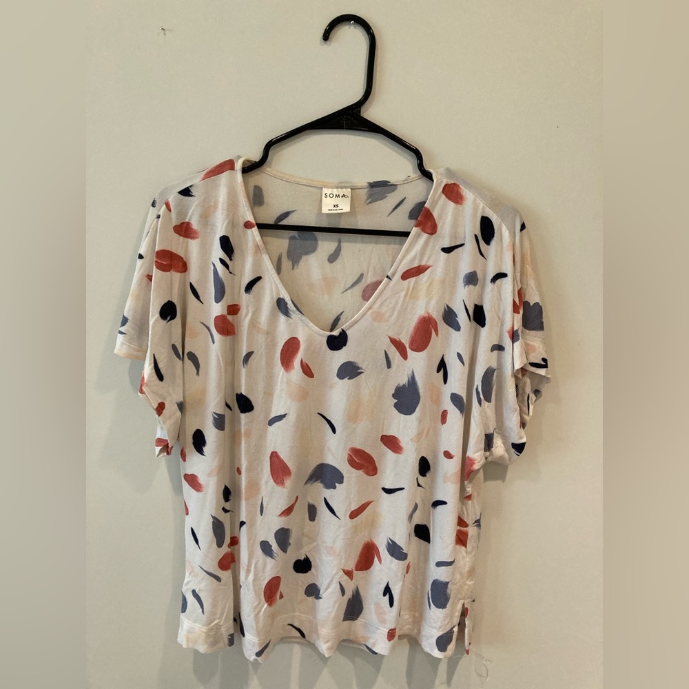 Soma boxy tee. Super fun pattern and so comfortable!